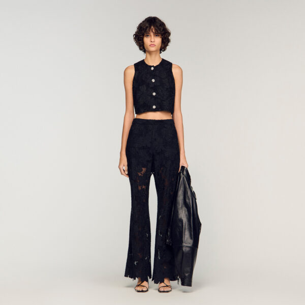 Pantalon en guipure
