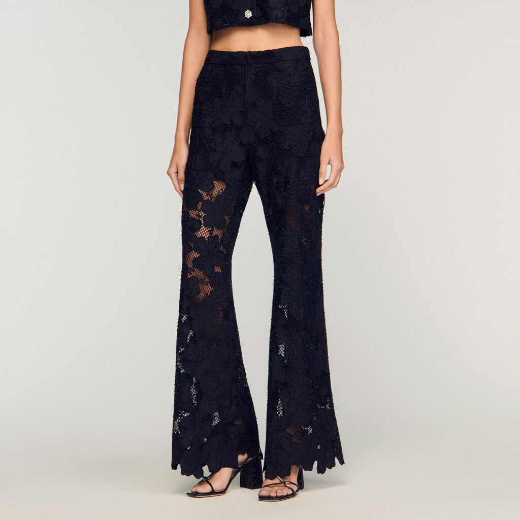Pantalon en guipure