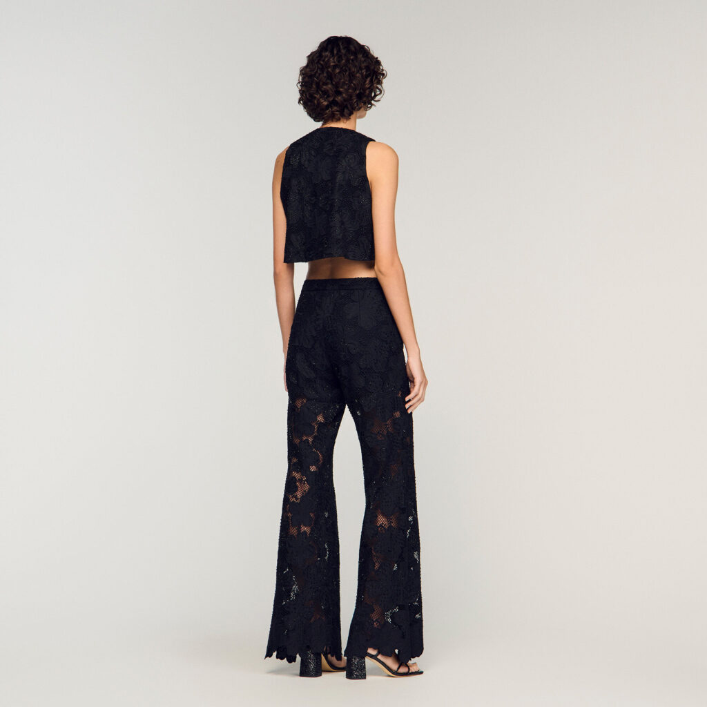 Pantalon en guipure