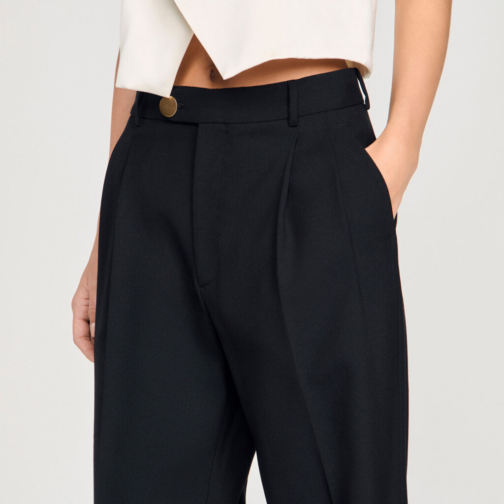 Pantalon de tailleur laine