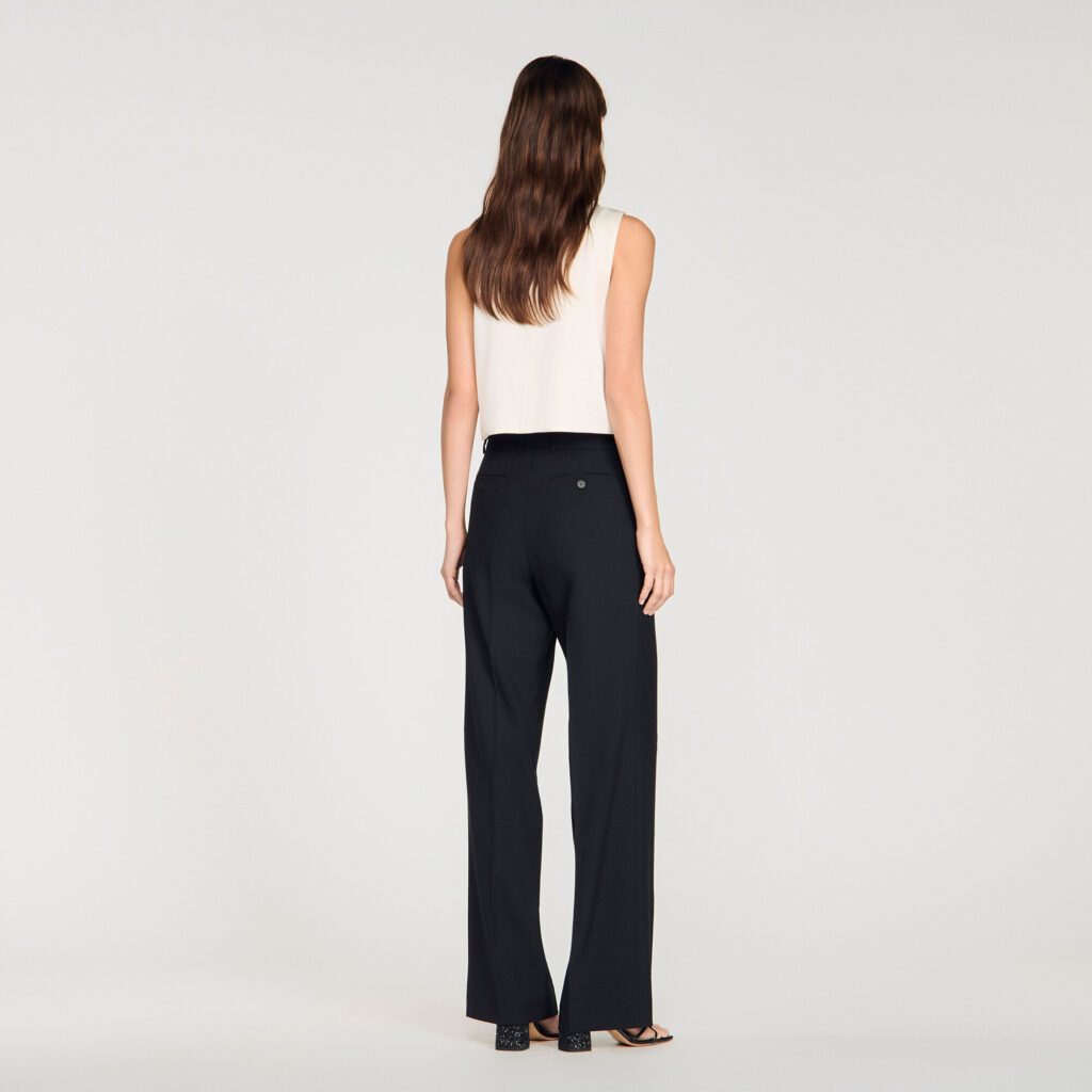 Pantalon de tailleur laine