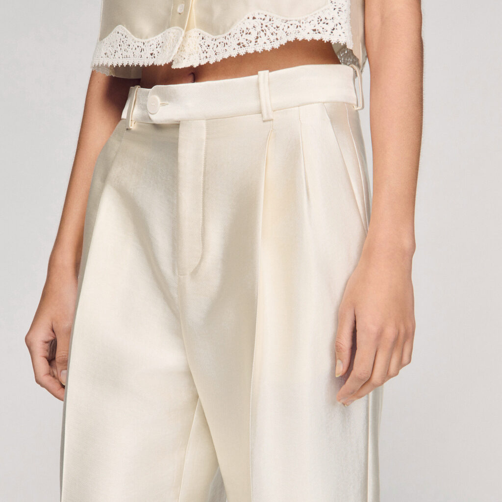 Pantalon satiné