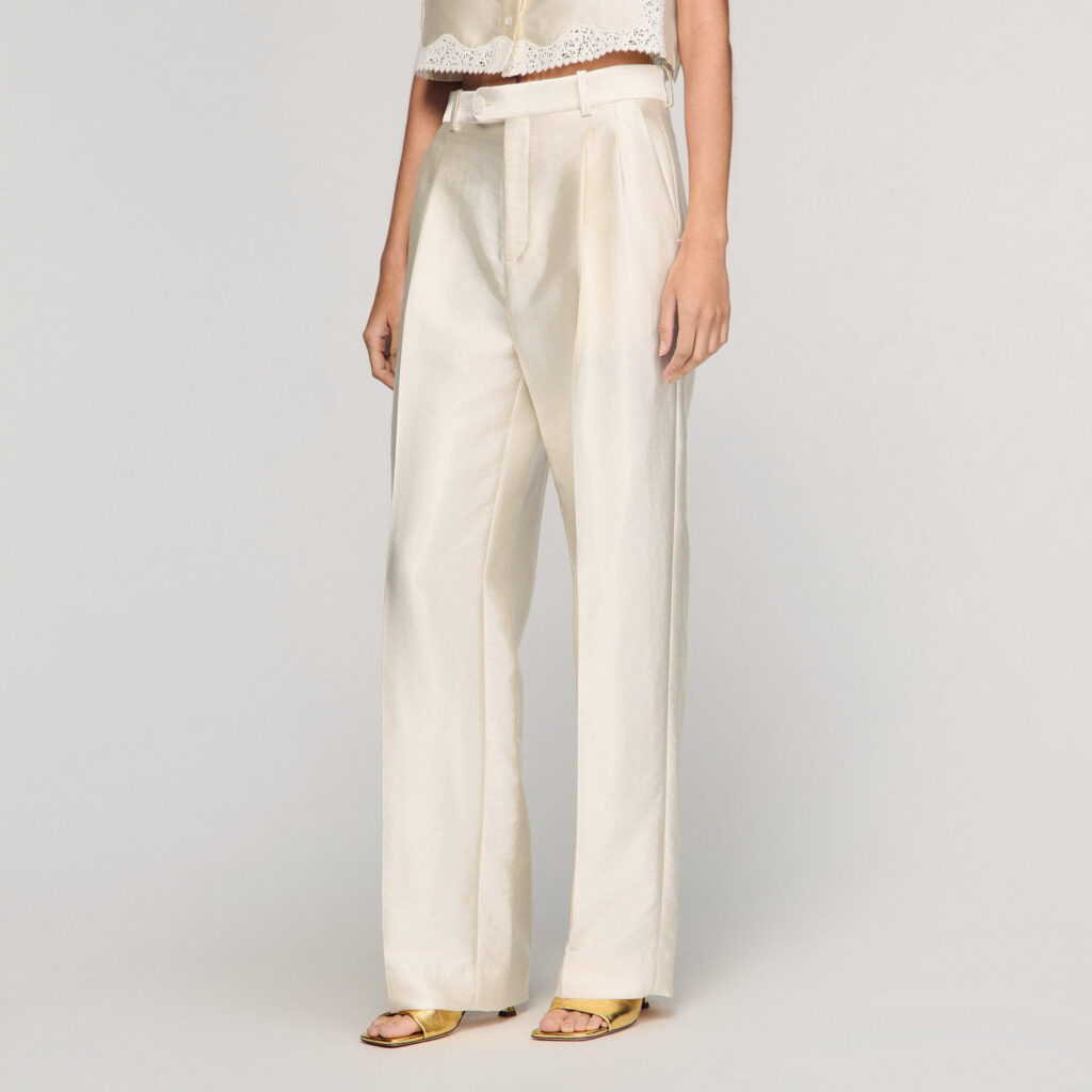 Pantalon satiné