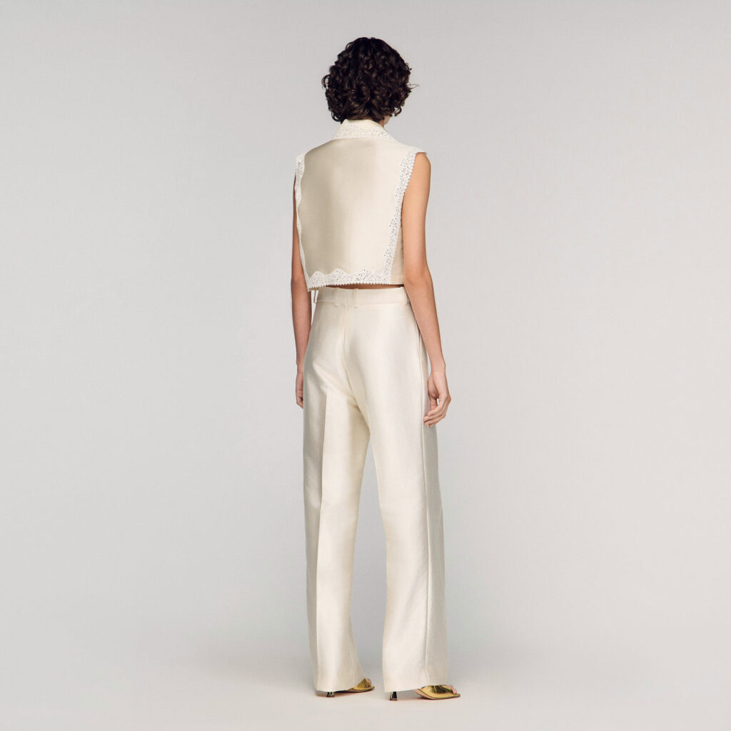 Pantalon satiné