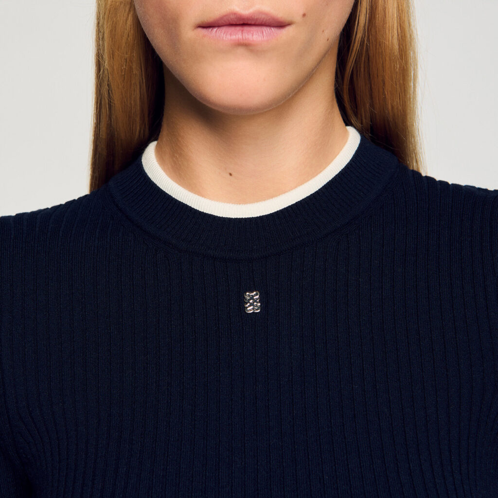 Pull 2 en 1 en laine mélangé