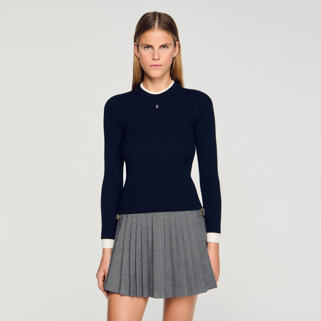 Pull 2 en 1 en laine mélangé