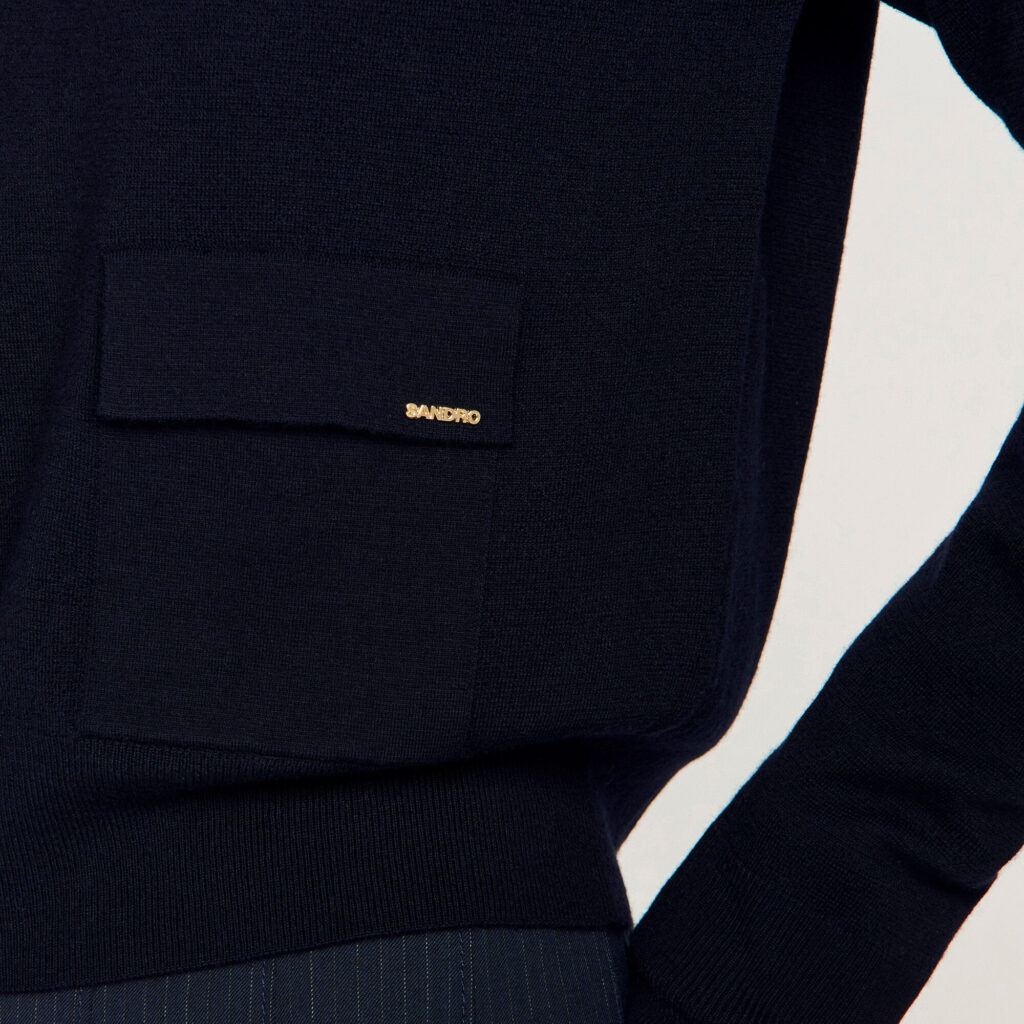 Pull en laine à col V