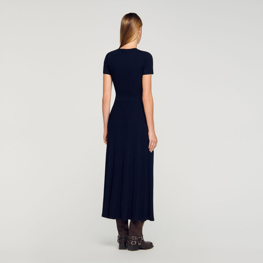 Robe longue en maille