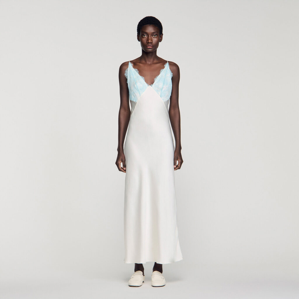 Robe longue esprit lingerie