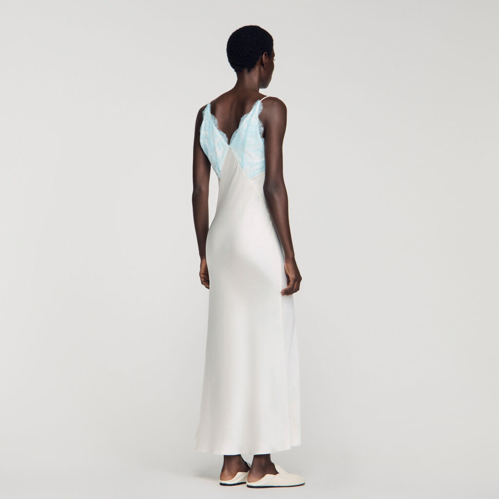 Robe longue esprit lingerie