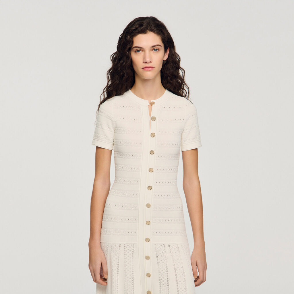 Robe longue en maille