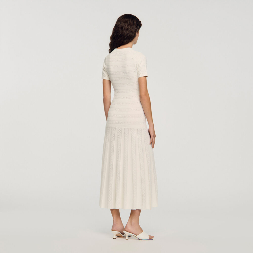 Robe longue en maille