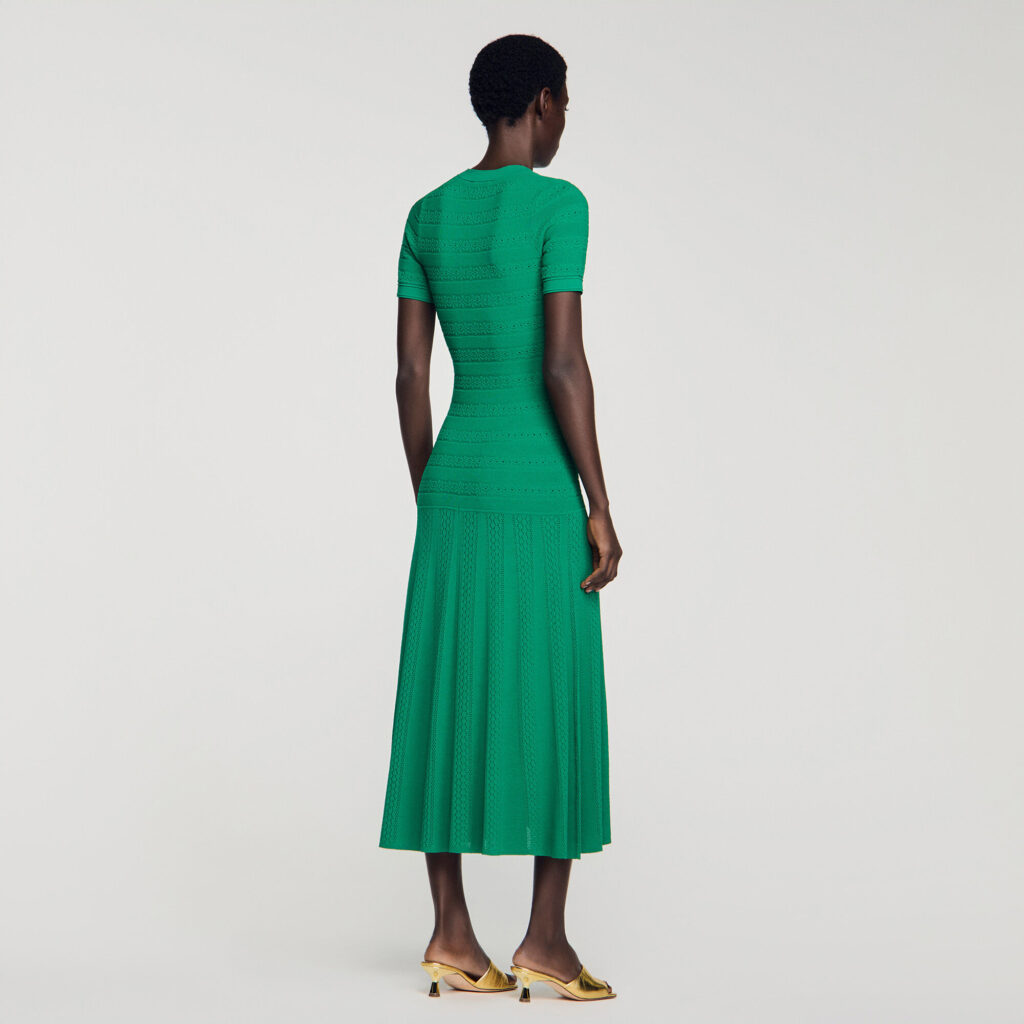 Robe longue en maille