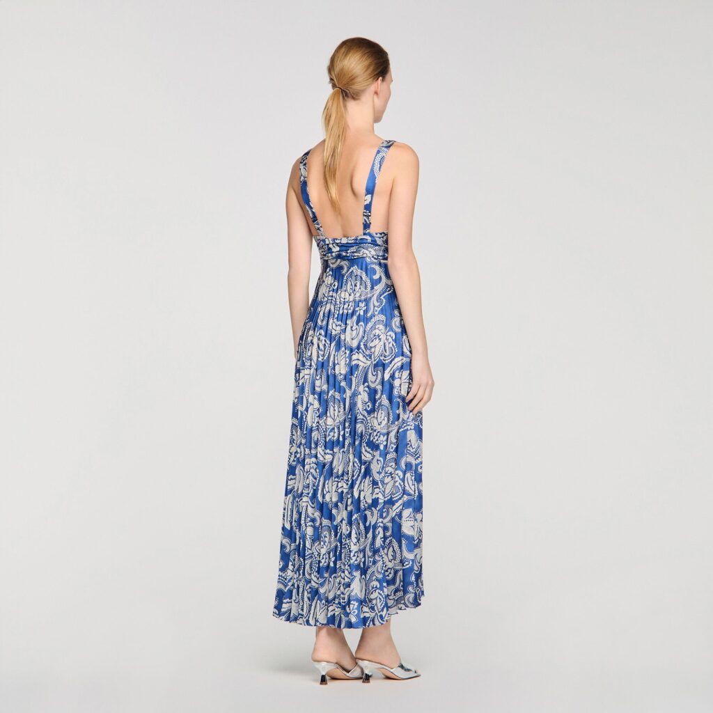 Robe longue à imprimé floral
