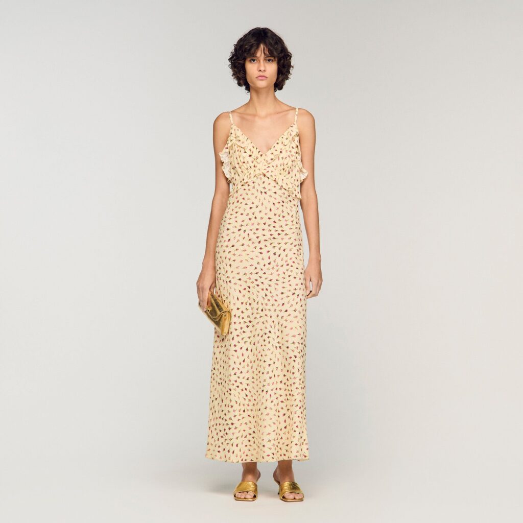 Robe longue imprimé fleur