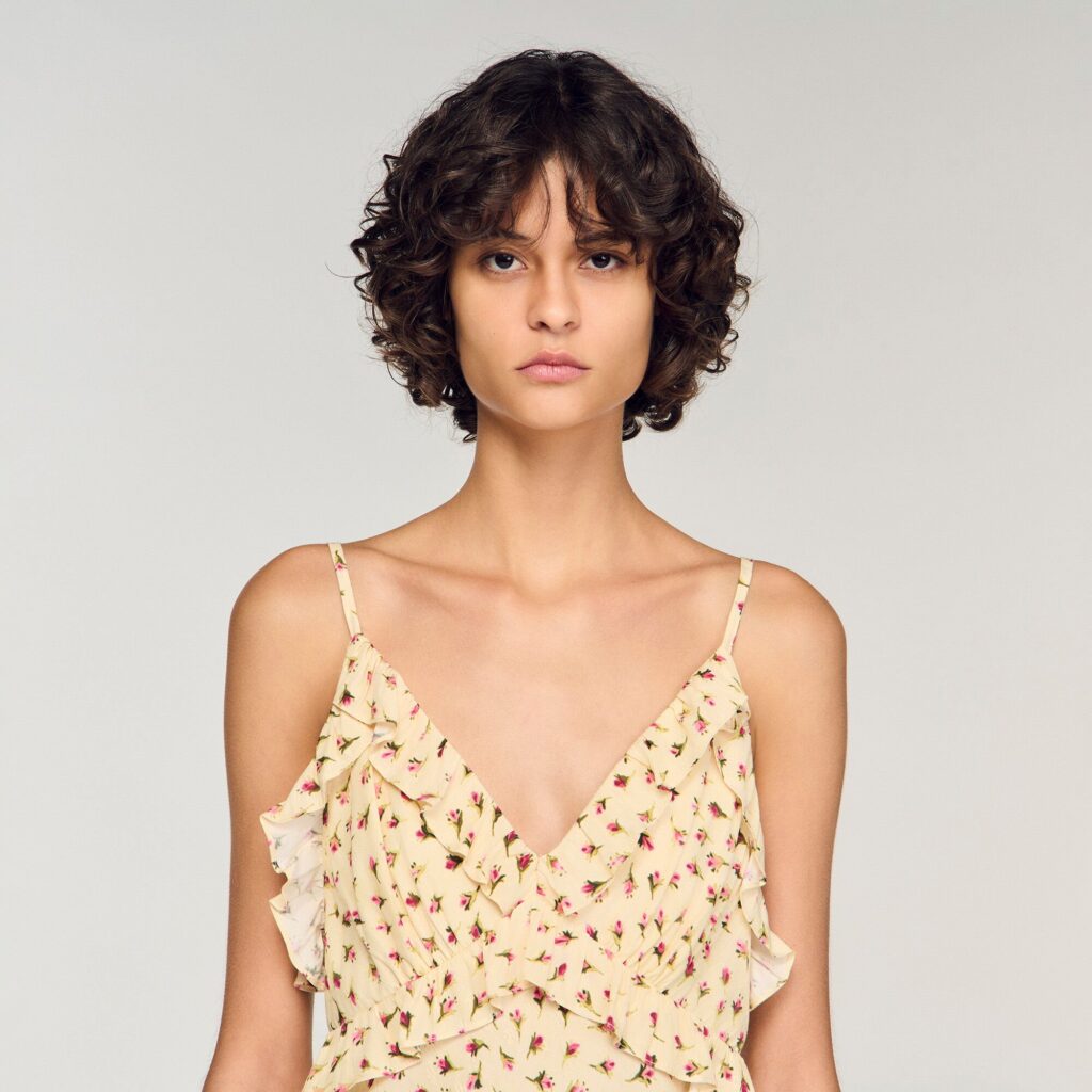 Robe longue imprimé fleur