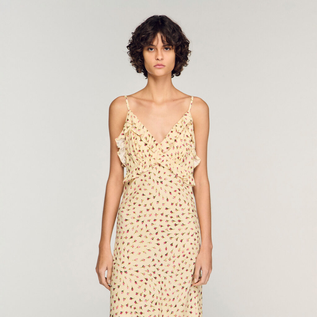Robe longue imprimé fleur
