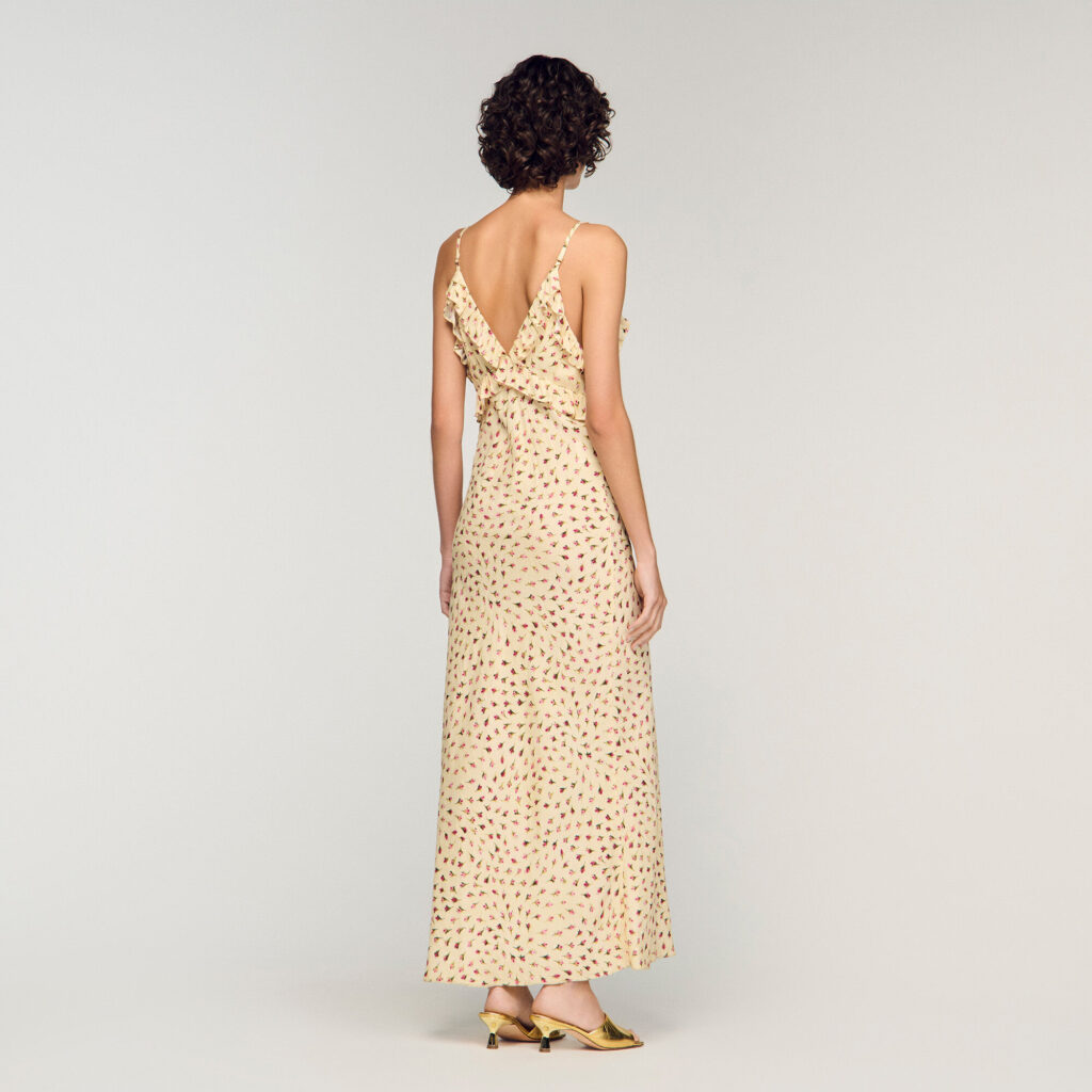 Robe longue imprimé fleur