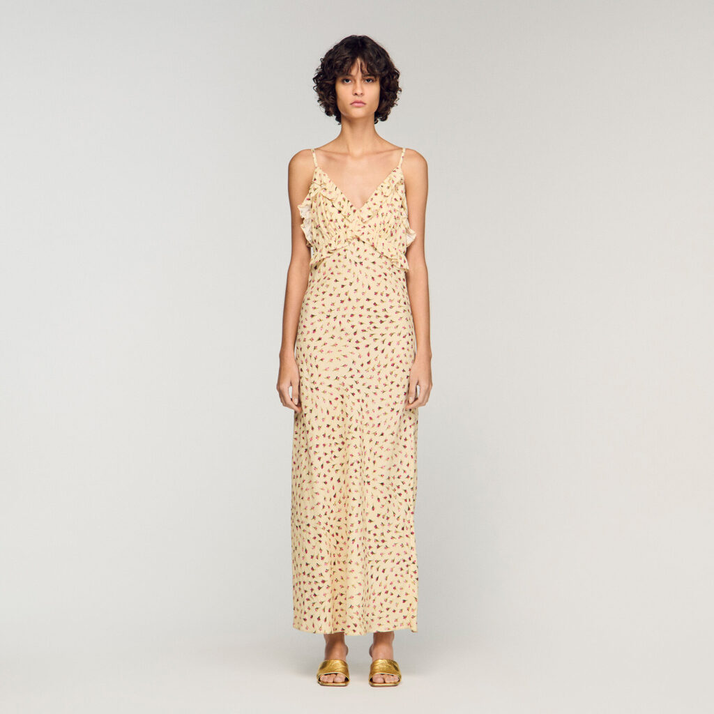 Robe longue imprimé fleur