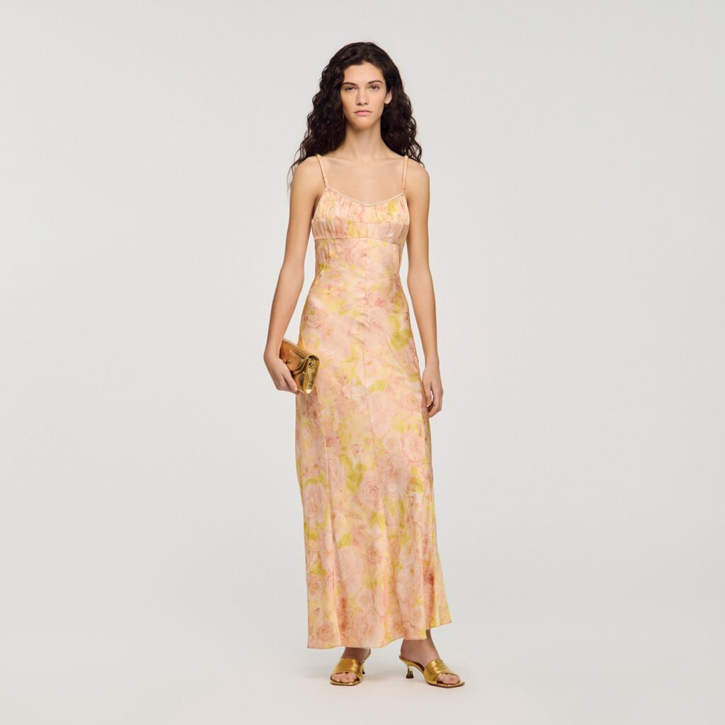 Robe longue imprimé fleur