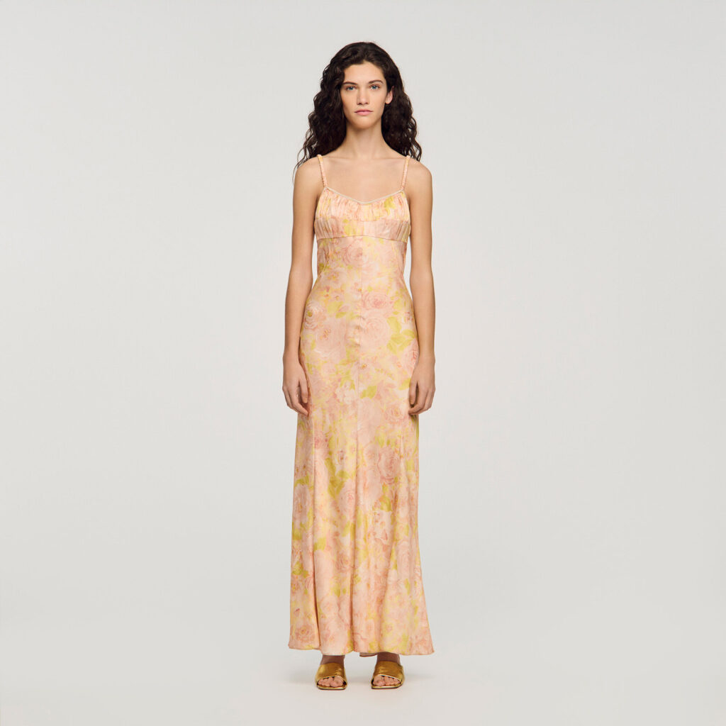 Robe longue imprimé fleur