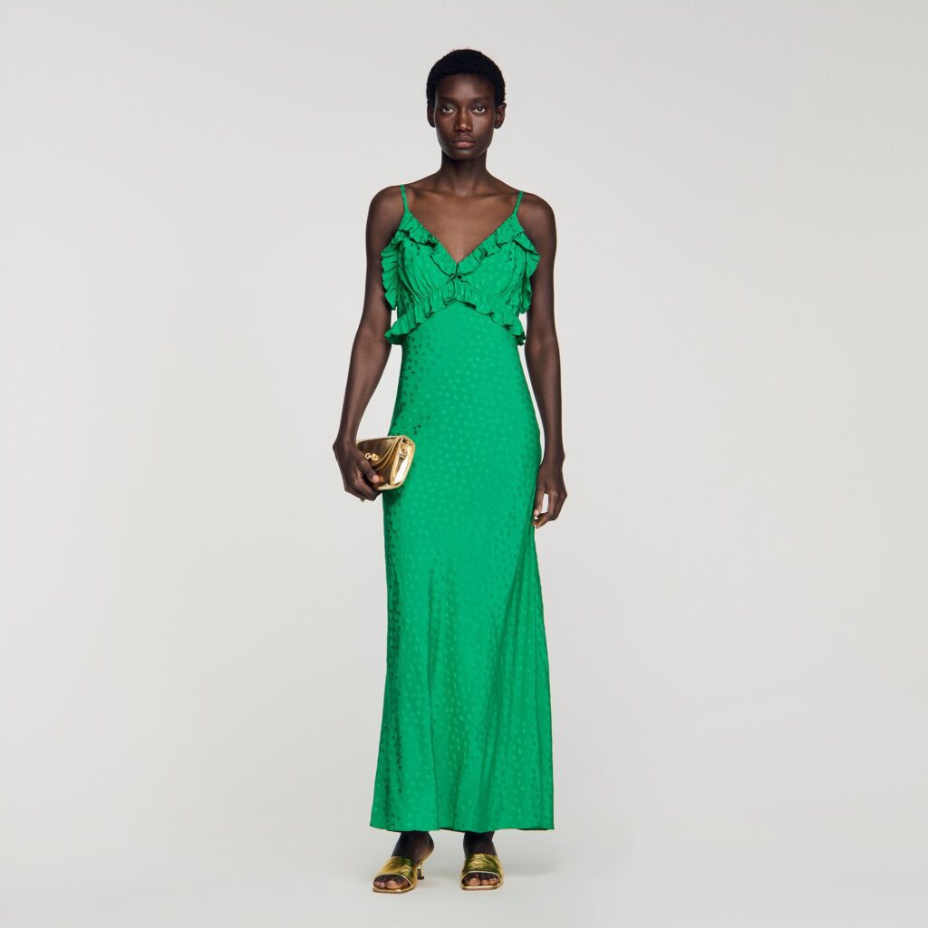 Robe longue à bretelles
