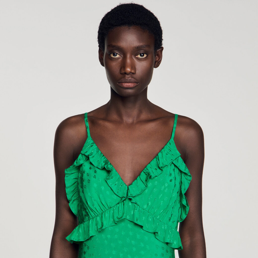 Robe longue à bretelles