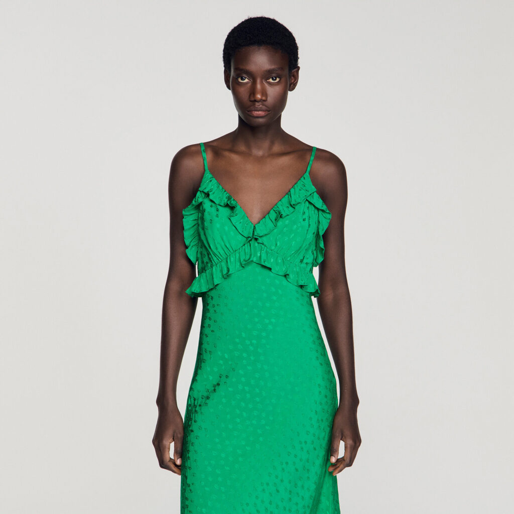 Robe longue à bretelles
