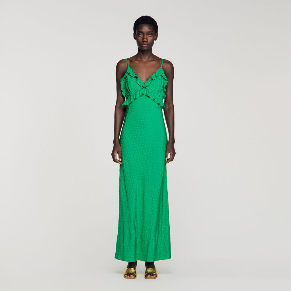 Robe longue à bretelles