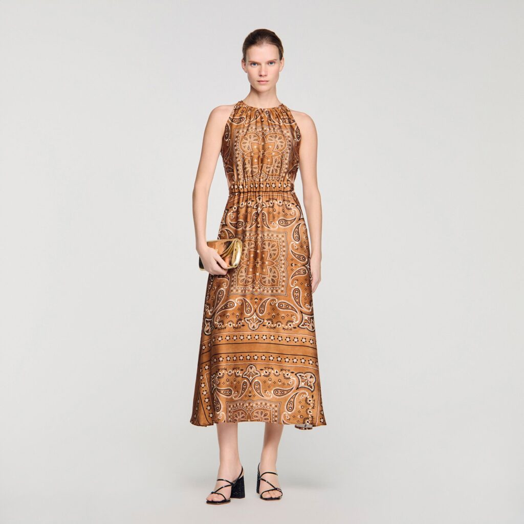 Robe longue imprimé bandana