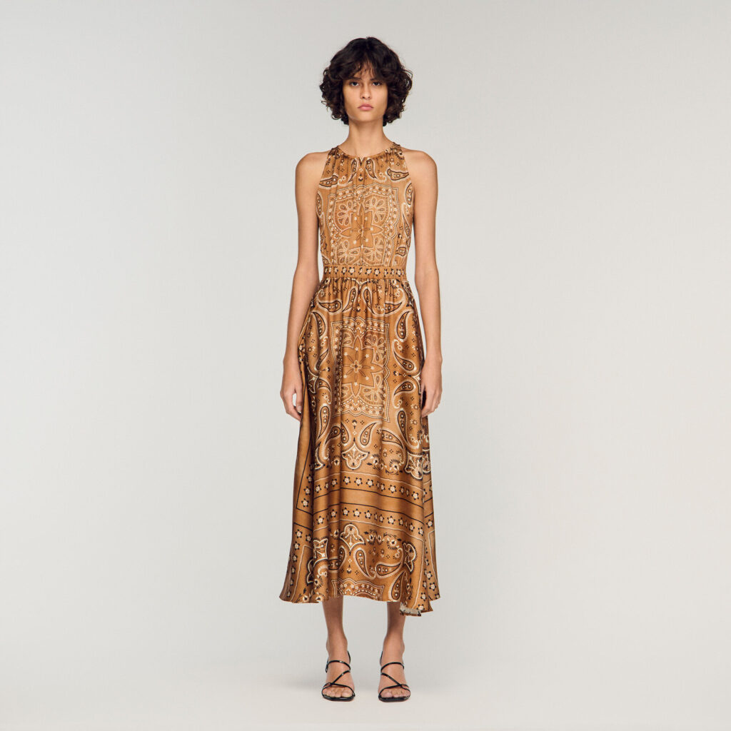 Robe longue imprimé bandana