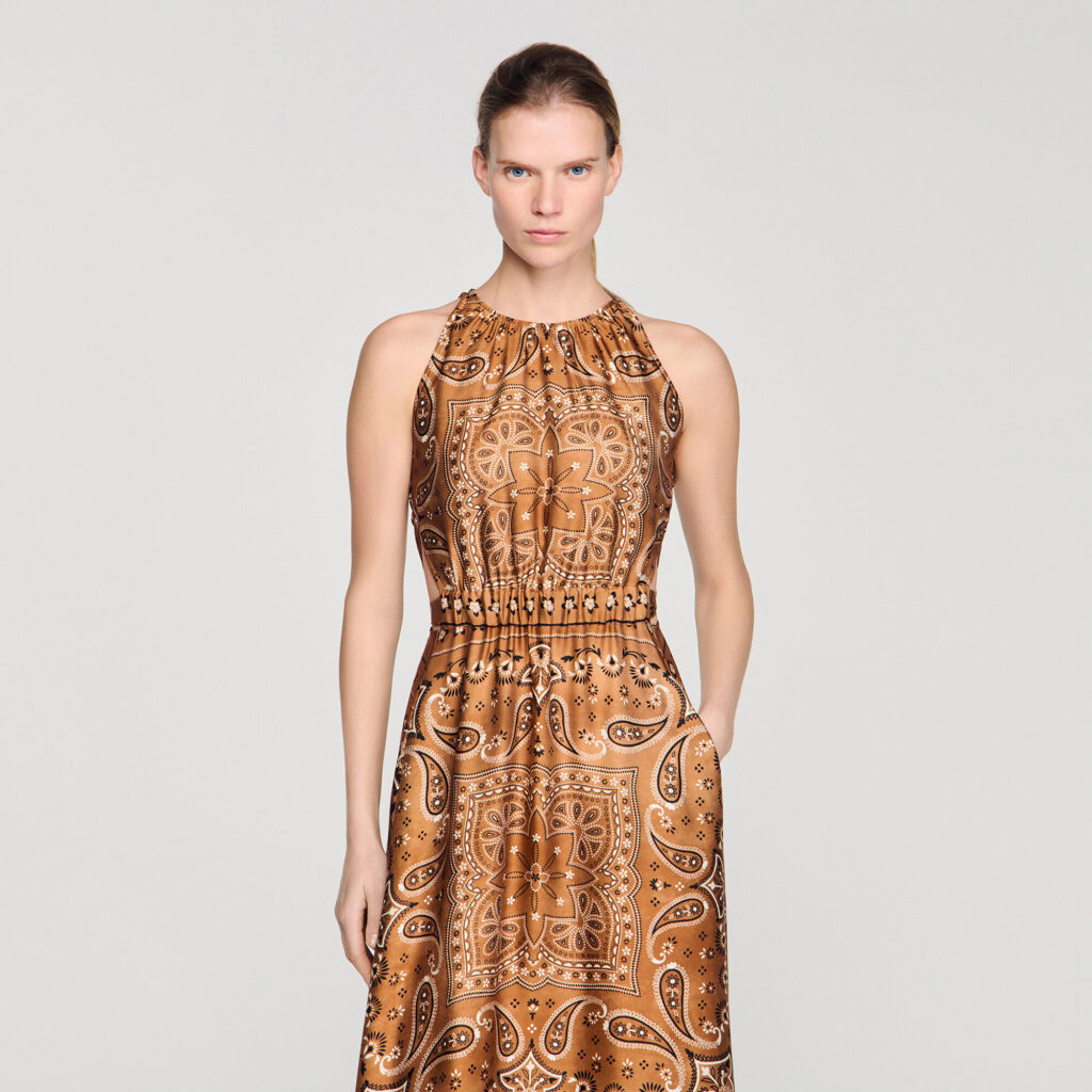 Robe longue imprimé bandana