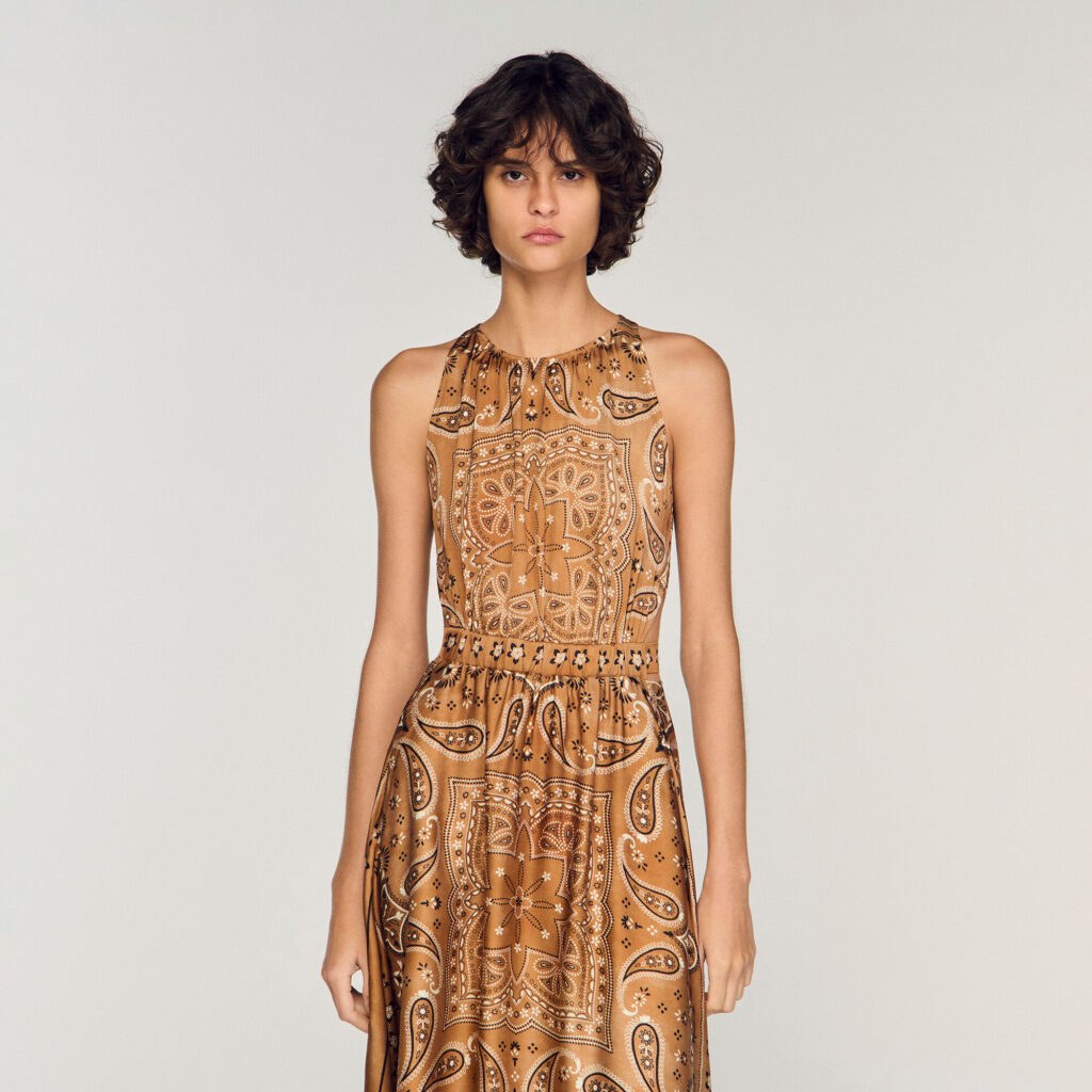 Robe longue imprimé bandana
