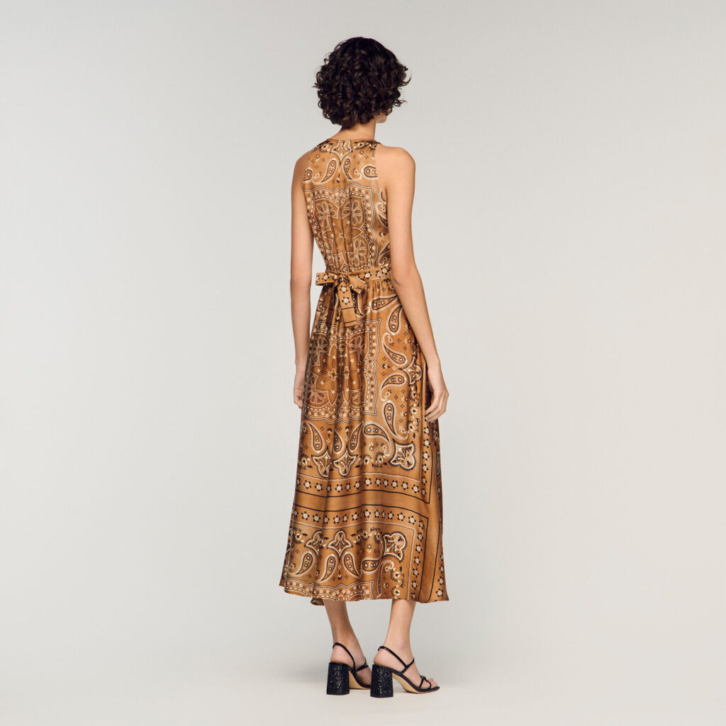 Robe longue imprimé bandana