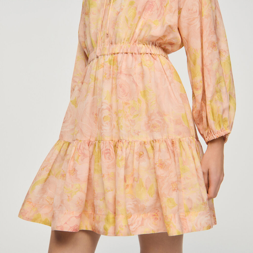 Robe courte imprimé fleur