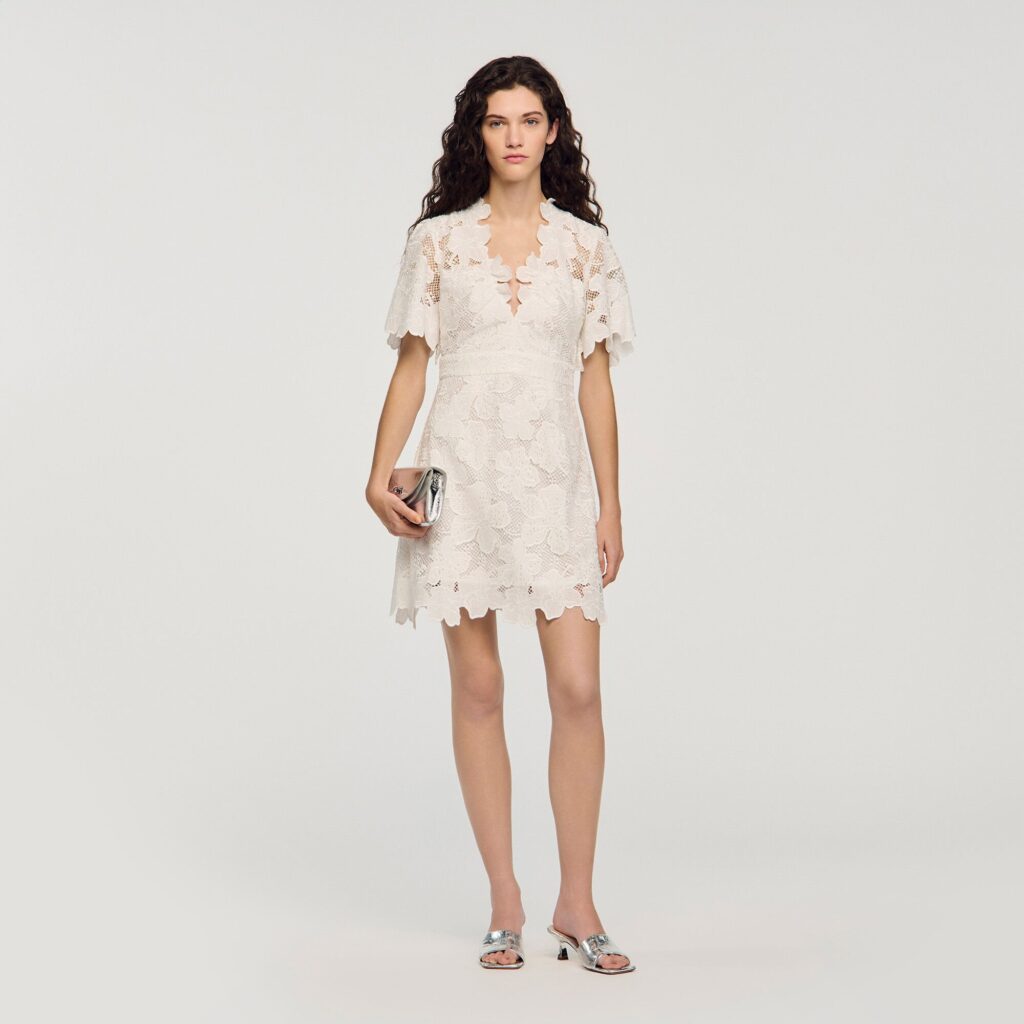 Robe courte imprimé fleur