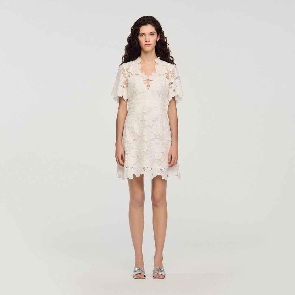 Robe courte imprimé fleur
