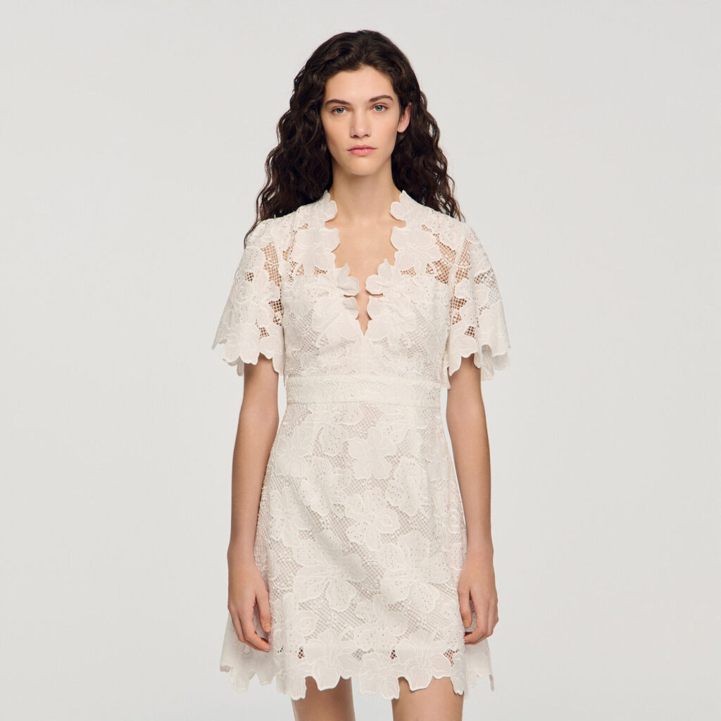 Robe courte imprimé fleur