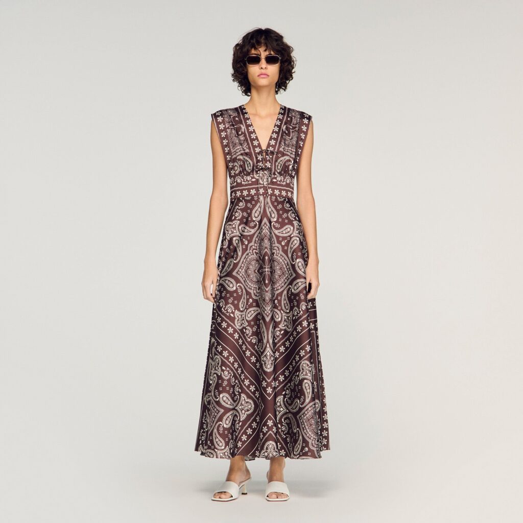 Robe longue imprimé bandana