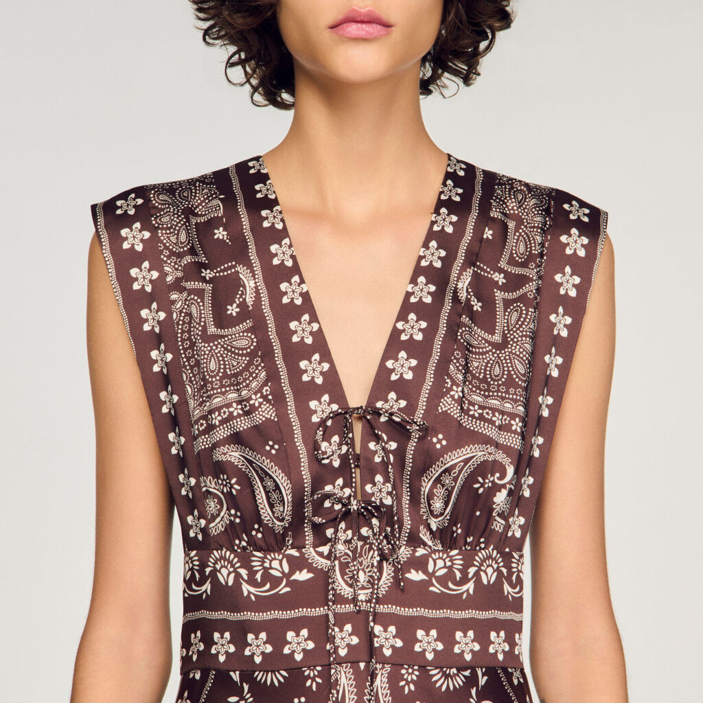 Robe longue imprimé bandana