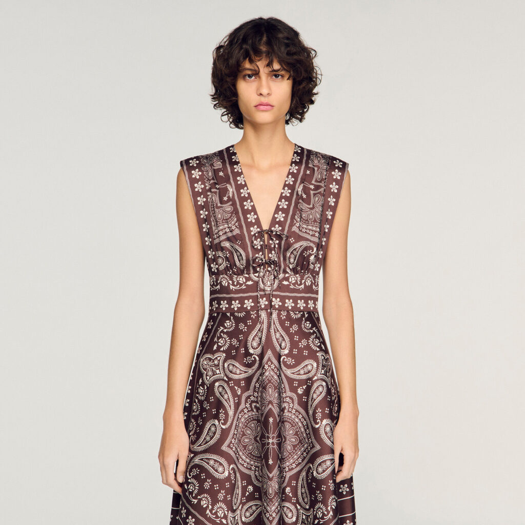 Robe longue imprimé bandana