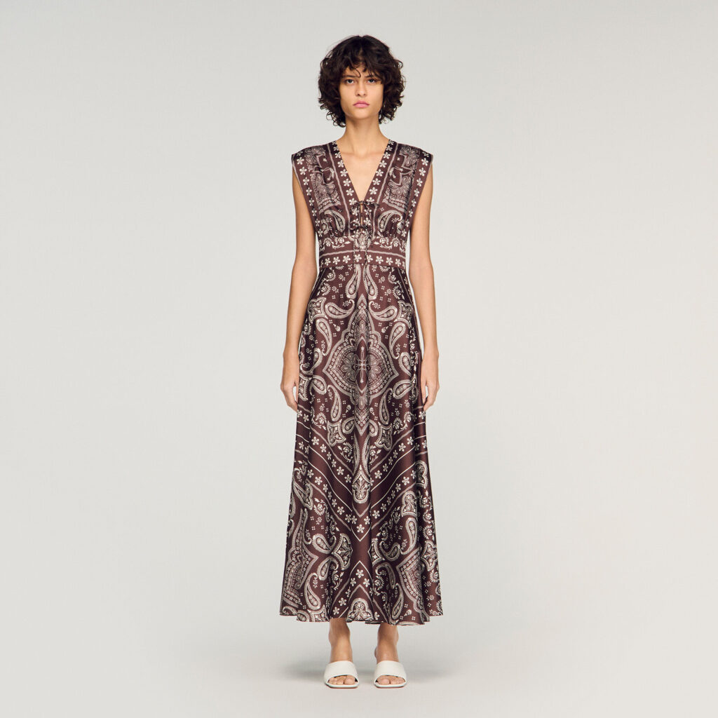 Robe longue imprimé bandana
