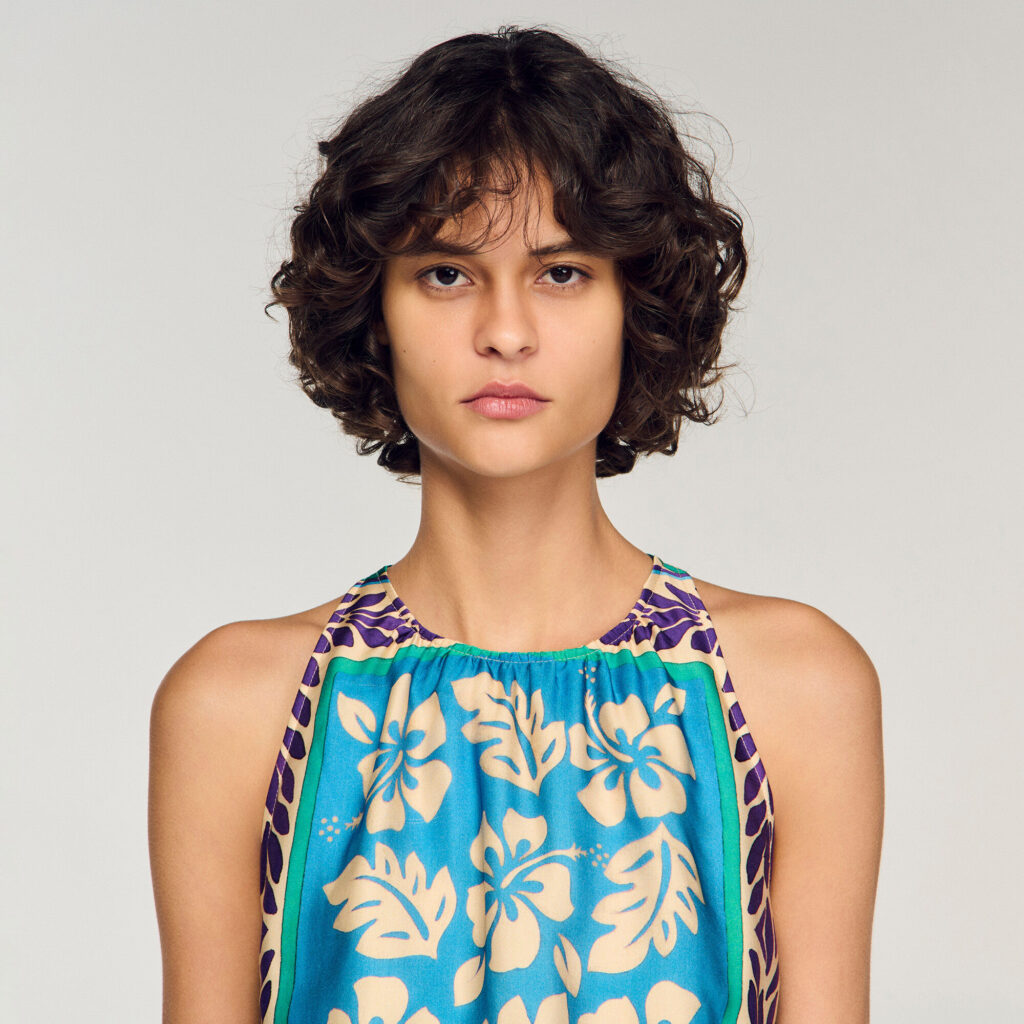 Robe longue imprimé fleuri