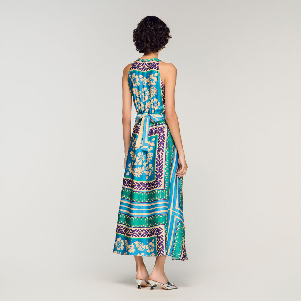 Robe longue imprimé fleuri