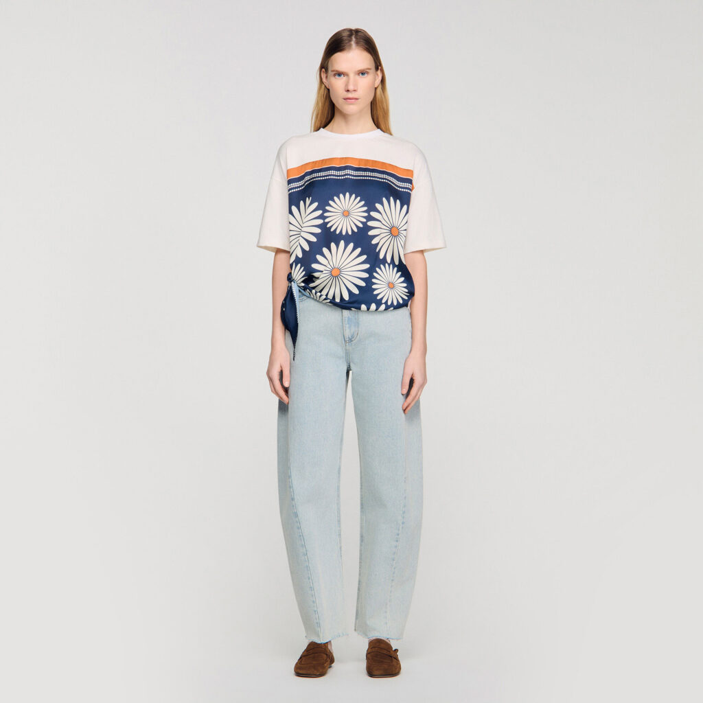 T-shirt foulard