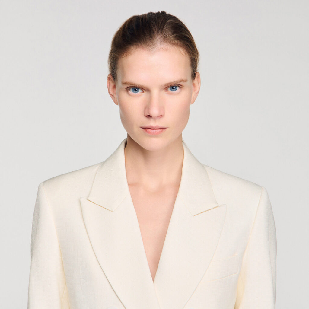Veste de tailleur croisée