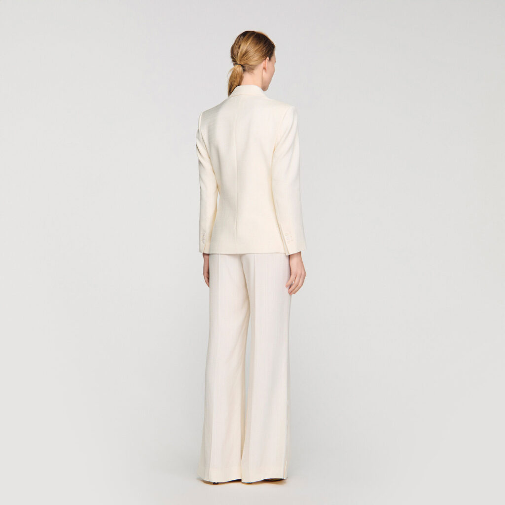 Veste de tailleur croisée