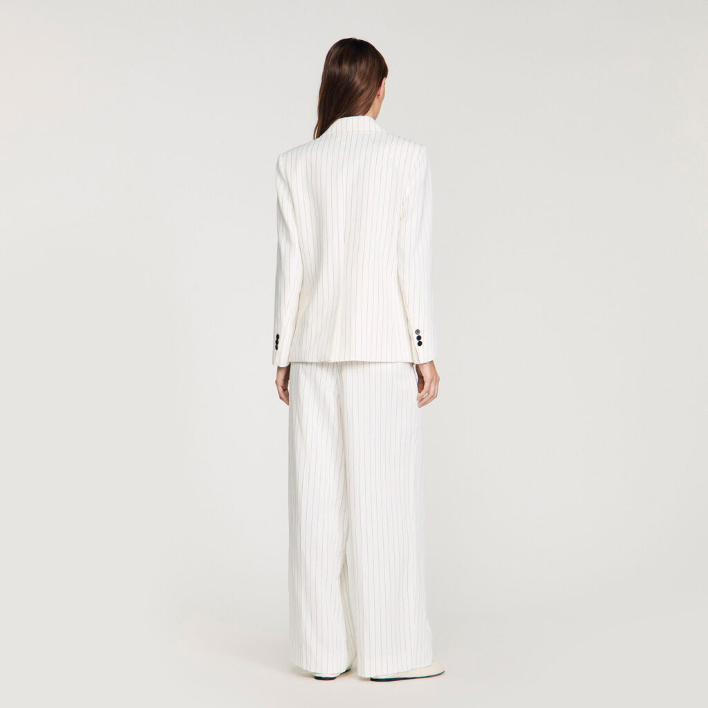 Veste de tailleur rayée