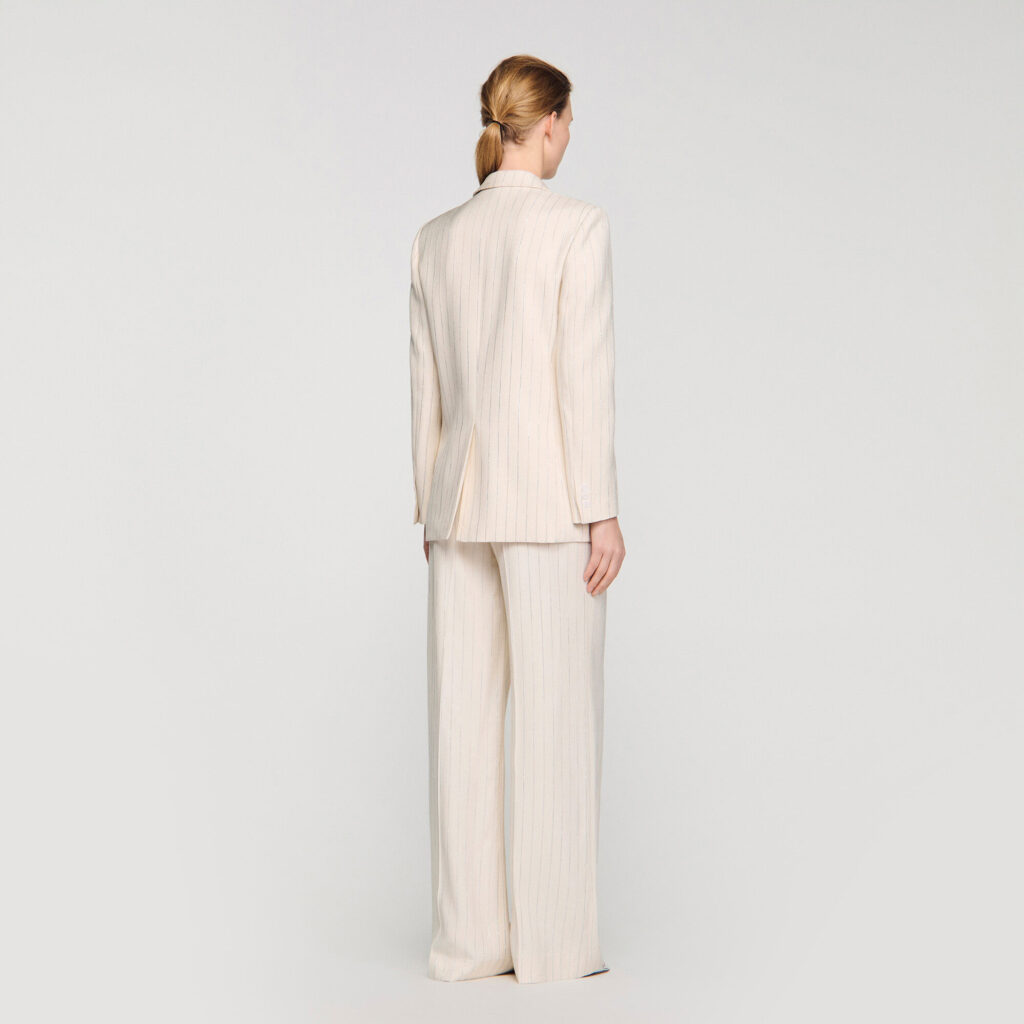 Veste de tailleur à rayures