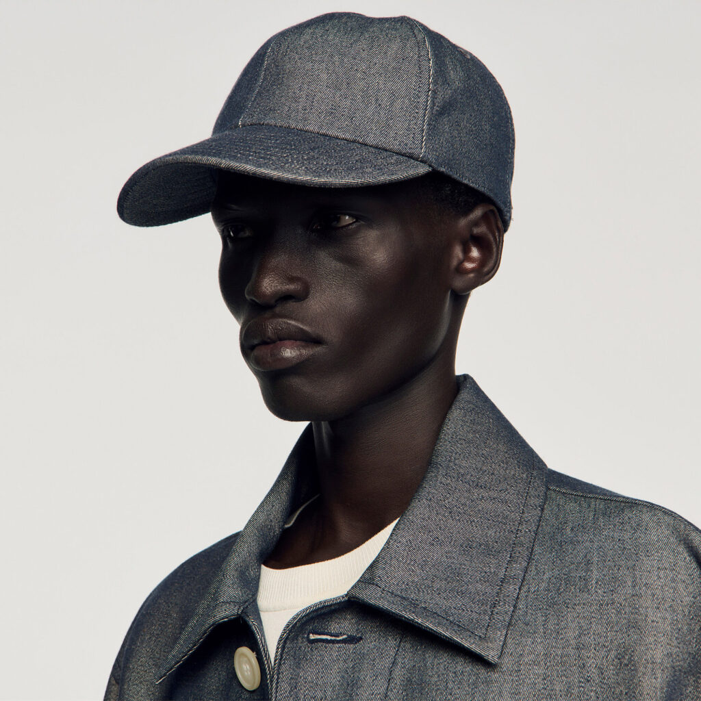Casquette en denim à logo